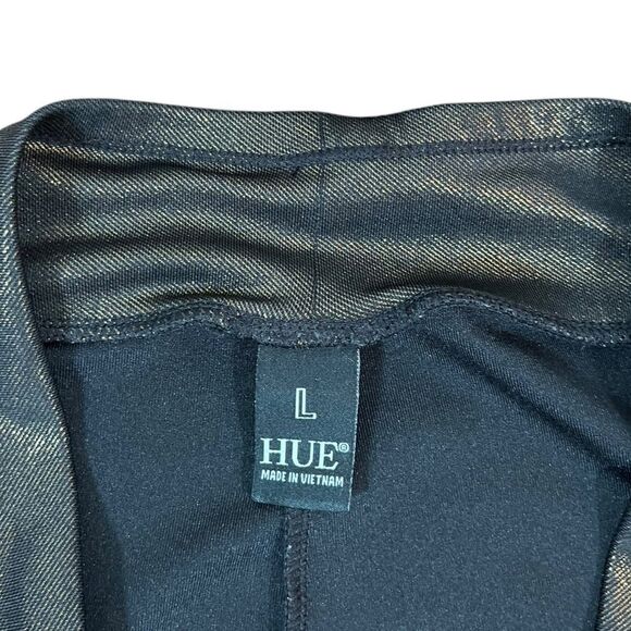 HUE Women’s Metallic Brown/Bronze Leggings, Size L - Picture 5 of 5